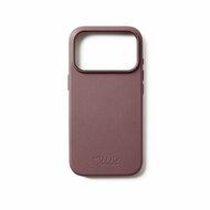Mujjo Full Leather iPhone 17 Pro hoesje rood