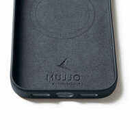 Mujjo Full Leather iPhone 17 Pro Max hoesje basalt