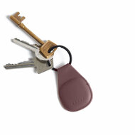 Mujjo Canopy leren AirTag 1 / 2 sleutelhanger rood