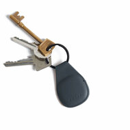 Mujjo Canopy leren AirTag 1 / 2 sleutelhanger basalt