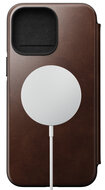Nomad Horween&nbsp;MagSafe Folio iPhone 14 Pro Max hoesje bruin