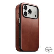 Nomad Modern Leather Folio Horween iPhone 17 Pro hoesje olde dublin