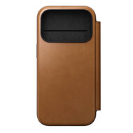 Nomad Modern Leather Folio iPhone 17 Pro Max hoesje tan
