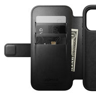 Nomad Modern Leather Folio Horween iPhone 17 Pro hoesje zwart