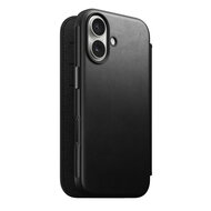 Nomad Modern Leather Folio iPhone 17 hoesje zwart