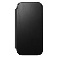 Nomad Modern Leather Folio iPhone 17 hoesje zwart
