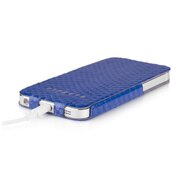 Pipetto Leather Skinny Flip iPhone 5/5S Schlangenleder Lila