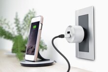 Just Mobile AluPlug muurlader Silver