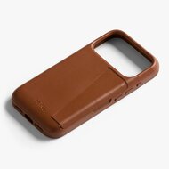 Bellroy Card iPhone 17 Pro wallet hoesje bruin