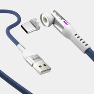 Statik 360 universele magnetische kabel 200 cm blauw