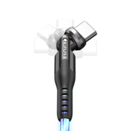 Statik PowerPivot Leuchtendes LED-Kabel von USB-A auf USB-C, 200 cm