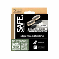 PanzerGlass SAFE iPhone 16 / 16 Plus glazen camerabeschermer goud