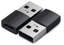 Satechi USB-A naar USB-C adapter 2 pack zwart