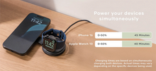 Satechi On-the-Go Qi2 MagSafe 2 in 1 oplader zwart