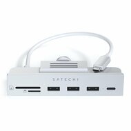 Satechi Aluminium Clamp 24 inch iMac USB-C hub Zilver 