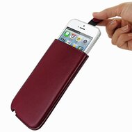 Piel Frama Pull-Sleeve f&uuml;r iPhone 5/5S  Burgundy