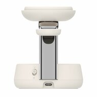 Belkin UltraCharge Pro 3 in 1 opvouwbare MagSafe lader met Qi2 25 watt beige