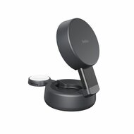 Belkin UltraCharge Pro 2 in 1 opvouwbare MagSafe lader met Qi2 25 watt zwart