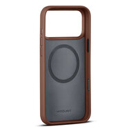 Woolnut leren MagSafe iPhone 17 Pro Max hoesje cognac