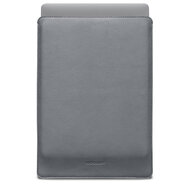 Woolnut Leather MacBook Air 15 inch sleeve grijs