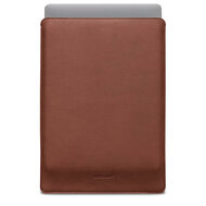 Woolnut Leather MacBook Pro 16 inch M1 sleeve Bruin