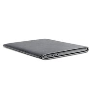 WOOLNUT Leather MacBook Pro 16 inch sleeve grijs