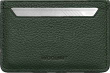 Woolnut leren pasjeshouder groen