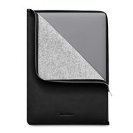 Woolnut Leather Folio MacBook Pro 16 inch hoesje Zwart