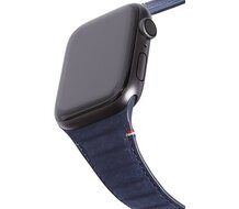 Decoded Traction Leather Apple Watch 49 / 46 / 45 / 44&nbsp; mm bandje blauw