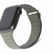 Decoded Traction Leather Apple Watch 42 / 41 / 40 mm bandje groen
