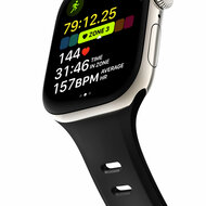 Nomad Tempo FKM Apple Watch 46 /&nbsp;45 mm bandje zwart
