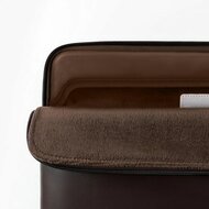TechProtection Fleece MacBook 13 / 14 inch sleeve donkerbruin