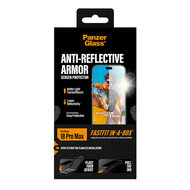 PanzerGlass Anti Reflectie Armor iPhone 18 Pro Max glazen screenprotector fastfit