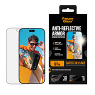 PanzerGlass Anti Reflectie Armor iPhone 18 Pro glazen screenprotector fastfit