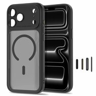 TechProtection Peak CC MagSafe iPhone 18 Pro Max hoesje mat zwart