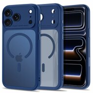 TechProtection Peak CC MagSafe iPhone 18 Pro hoesje mat blauw