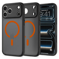 Spigen Ultra Hybrid MagSafe iPhone 18 Pro hoesje frost zwart / oranje