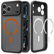 Spigen Ultra Hybrid MagSafe iPhone 18 Pro hoesje frost zwart / oranje
