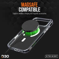 Striker D30 Xtreme Impact Protection MagSafe iPhone 17 Pro hoesje doorzichtig