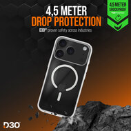 Striker D30 Xtreme Impact Protection MagSafe iPhone 17 Pro hoesje doorzichtig