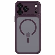 TechProtection Peak CC MagSafe iPhone 18 Pro Max hoesje mat dark cherry