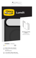 OtterBox Lumen MagSafe iPhone Duo hoesje zwart