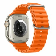 TechProtection siliconen pro Apple Watch Ultra 49 / 45 / 44 mm bandje oranje