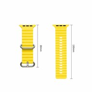 TechProtection Oceaan Apple Watch Ultra 49 / 46 / 45 / 44 mm bandje geel