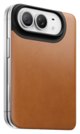 Nomad Mag Leather Back iPhone Duo hoesje saddle