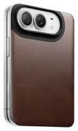 Nomad Mag Leather Back iPhone Duo hoesje bruin