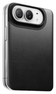Nomad Mag Leather Back iPhone Duo hoesje zwart