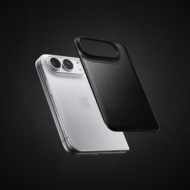 Nomad Mag Leather Back iPhone Duo hoesje zwart