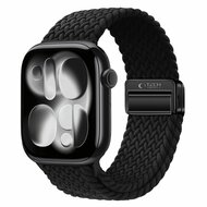 TechProtection Nylon Plus Apple Watch 49 / 46 / 45 mm bandje zwart
