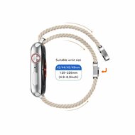 TechProtection Nylon Plus Apple Watch 49 / 46 / 45 / 44 mm bandje beige